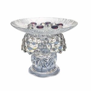 Luminous Crystal Clear Glass Bee & Butterfly Feeder, Handmade